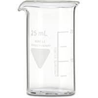 neoLab - Vaso de precipitado con boquilla Kimax Boro 3.3- de cristal- 25 mL- Transparente (transparente)- 1
